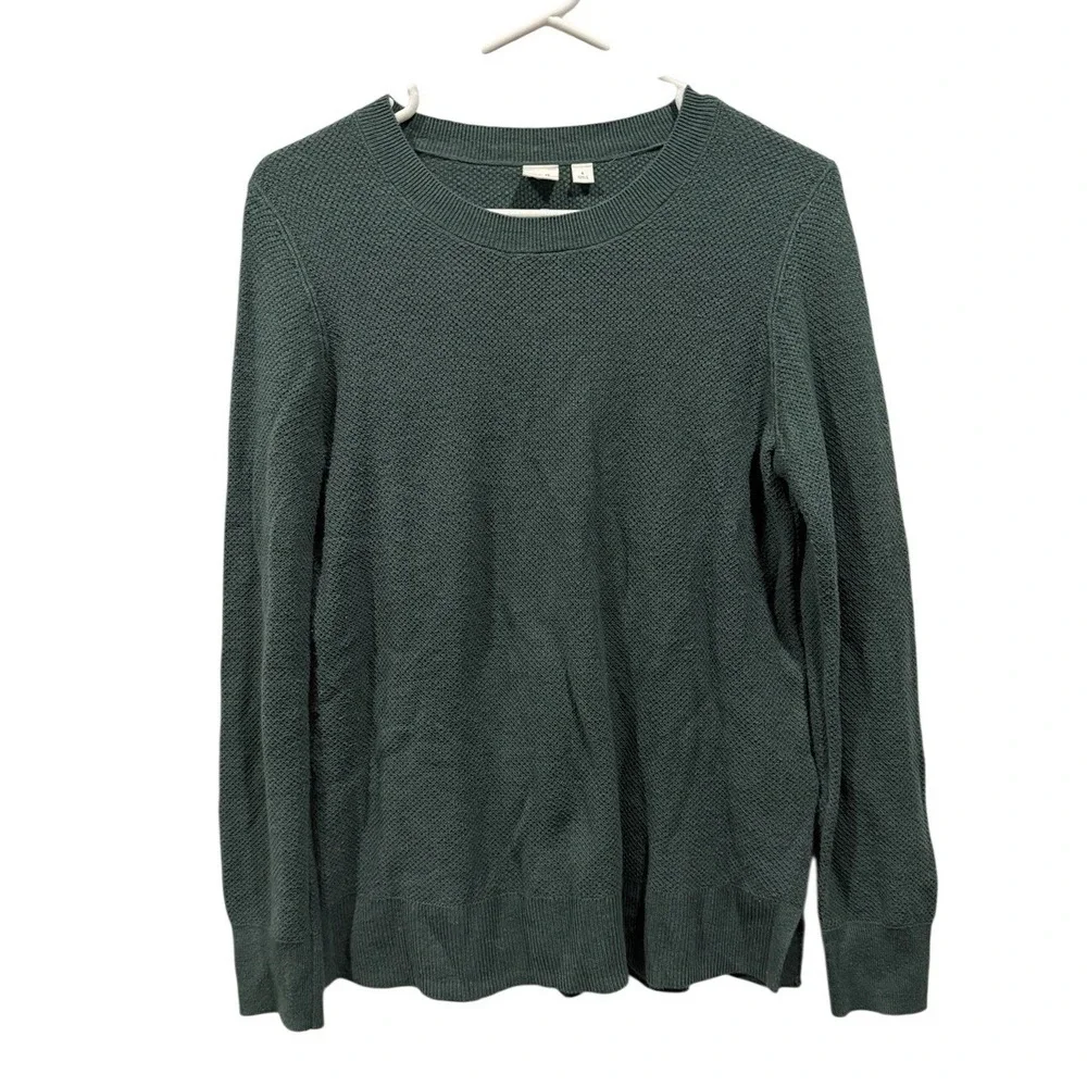 GAP Men's Waffle Long Sleeve Thermal Shirt Size Small‎ Soft Green Stretch